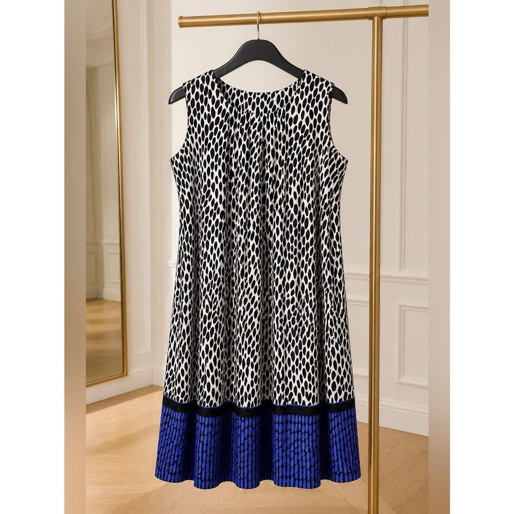 BLACK & WHITE PERCEPTIONS WOMAN SLEEVELESS DRESS 3X